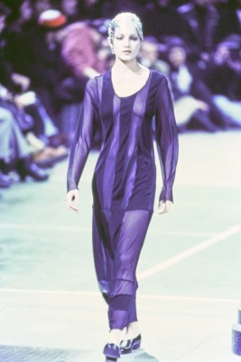 A Comme des Gar&ccedil;ons black chiffon and jersey dress, 'Synergy' collection, Autumn-Winter 1993-94 - 2