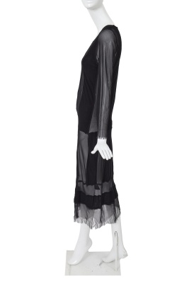 A Comme des Gar&ccedil;ons black chiffon and jersey dress, 'Synergy' collection, Autumn-Winter 1993-94 - 3
