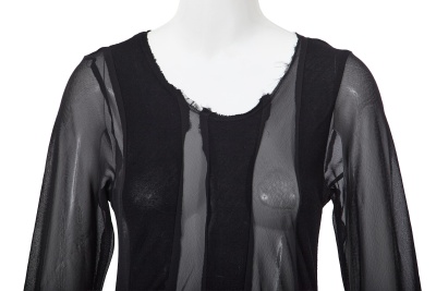 A Comme des Gar&ccedil;ons black chiffon and jersey dress, 'Synergy' collection, Autumn-Winter 1993-94 - 5
