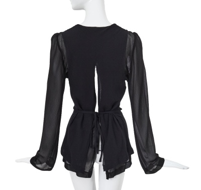 A Comme des Gar&ccedil;ons ink blue and black ensemble, 'Eccentric' collection, Spring-Summer 1994 - 11