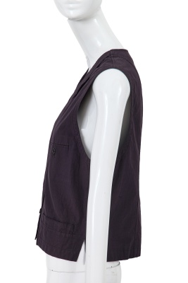 A Comme des Gar&ccedil;ons ink blue cotton waistcoat, 1970s - 2