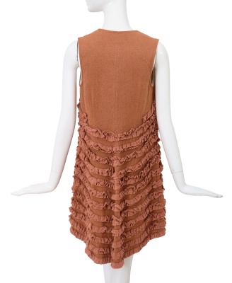 A Comme des Gar&ccedil;ons beige fleeced rayon shift dress, 'Transcending Gender' collection, Spring-Summer 1995 - 4