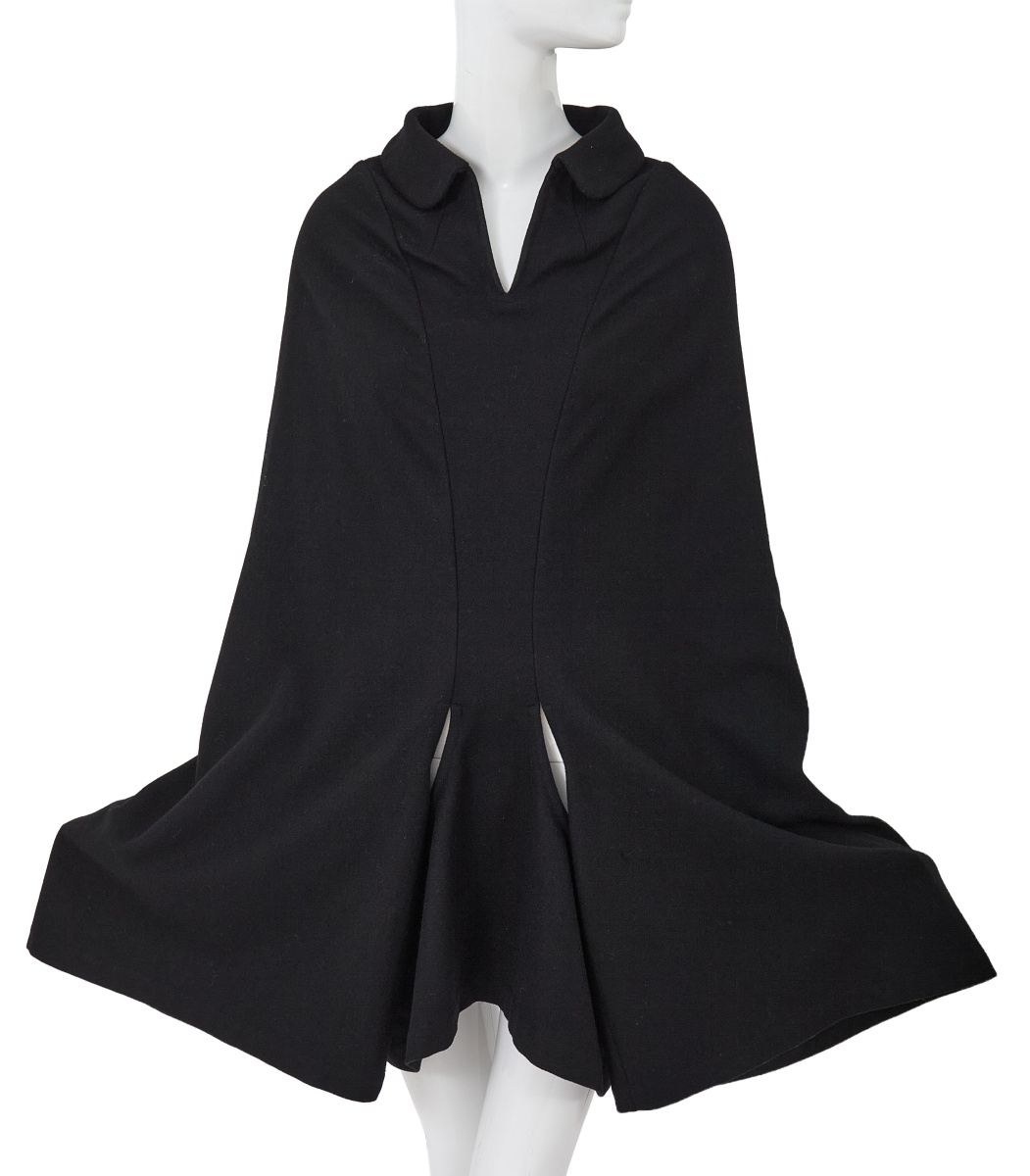 A Comme des Gar&ccedil;ons black fulled wool coat, 'Sweeter than Sweet' collection, Autumn-Winter 1995-96