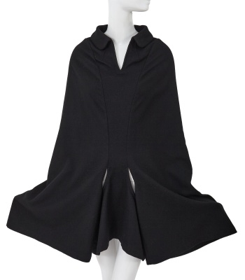 A Comme des Gar&ccedil;ons black fulled wool coat, 'Sweeter than Sweet' collection, Autumn-Winter 1995-96