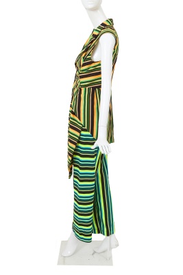 A Comme des Gar&ccedil;ons striped polyester ensemble, 'Kaleidoscope' collection, Spring-Summer 1996 - 3
