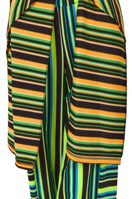 A Comme des Gar&ccedil;ons striped polyester ensemble, 'Kaleidoscope' collection, Spring-Summer 1996 - 6