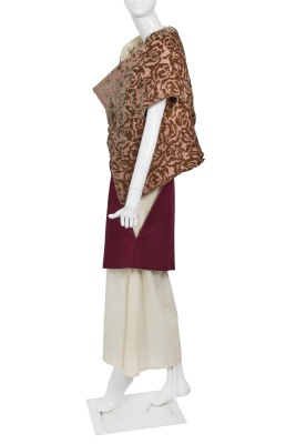 A Comme des Gar&ccedil;ons cotton, wool and velvet ensemble, 'Flowering Clothes' collection, Autumn-Winter 1996-97 - 3