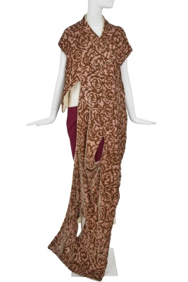 A Comme des Gar&ccedil;ons cotton, wool and velvet ensemble, 'Flowering Clothes' collection, Autumn-Winter 1996-97 - 5