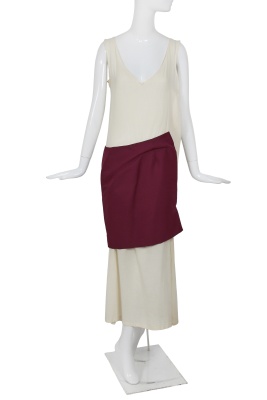 A Comme des Gar&ccedil;ons cotton, wool and velvet ensemble, 'Flowering Clothes' collection, Autumn-Winter 1996-97 - 6