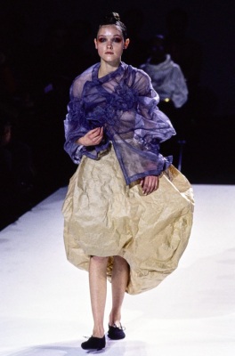 A Comme des Gar&ccedil;ons black polyester ensemble, 'Body Meets Dress - Dress Meets Body' collection, Spring-Summer 1997 - 2