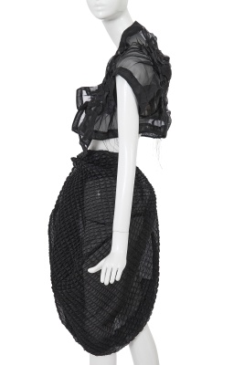 A Comme des Gar&ccedil;ons black polyester ensemble, 'Body Meets Dress - Dress Meets Body' collection, Spring-Summer 1997 - 3