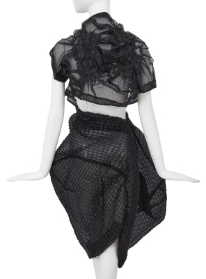 A Comme des Gar&ccedil;ons black polyester ensemble, 'Body Meets Dress - Dress Meets Body' collection, Spring-Summer 1997 - 4