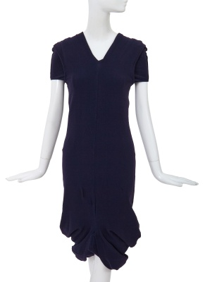 A Comme des Gar&ccedil;ons navy wool-blend dress, 'Body Meets Dress - Dress Meets Body' collection, Spring-Summer 1997