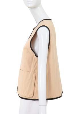 A Comme des Gar&ccedil;ons ecru cotton waistcoat, 1970s - 2