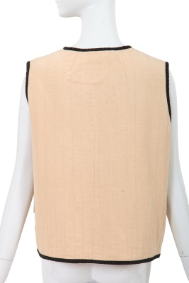 A Comme des Gar&ccedil;ons ecru cotton waistcoat, 1970s - 3