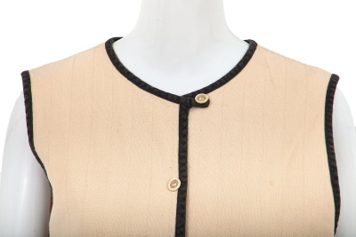 A Comme des Gar&ccedil;ons ecru cotton waistcoat, 1970s - 5