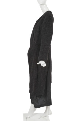 A Comme des Gar&ccedil;ons grey alpaca-wool blend coat, 'Adult Punk' collection, Autumn-Winter 1997-98 - 3