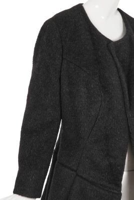 A Comme des Gar&ccedil;ons grey alpaca-wool blend coat, 'Adult Punk' collection, Autumn-Winter 1997-98 - 5