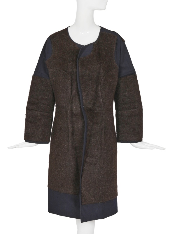 A Comme des Gar&ccedil;ons alpaca-wool blend coat, 'Adult Punk' collection, Autumn-Winter 1997-98