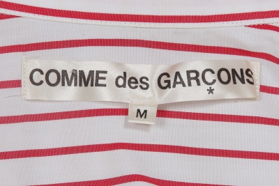 A Comme des Gar&ccedil;ons grey wool and striped cotton dress, 'Fusion' collection, Autumn-Winter 1998-99 - 12
