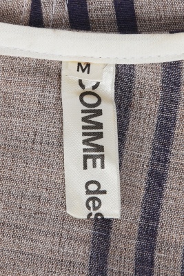 A Comme des Gar&ccedil;ons striped blue and grey wool-cotton blend dress, 'Fusion' collection, Autumn-Winter 1998-99 - 7