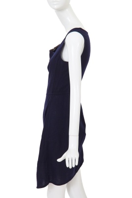 A Comme des Gar&ccedil;ons striped blue and navy cashmere dress, 'Fusion' collection, Autumn-Winter 1998-99 - 3