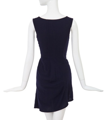 A Comme des Gar&ccedil;ons striped blue and navy cashmere dress, 'Fusion' collection, Autumn-Winter 1998-99 - 4