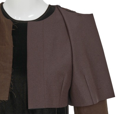 A Comme des Gar&ccedil;ons brown dress and jacket, 'New Essential' collection, Spring-Summer 1999 - 6