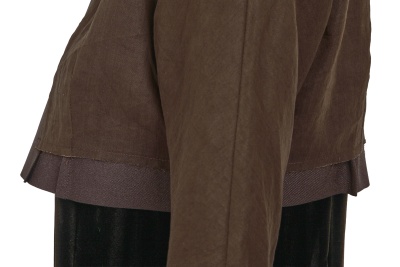 A Comme des Gar&ccedil;ons brown dress and jacket, 'New Essential' collection, Spring-Summer 1999 - 7