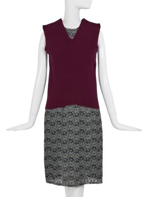 A Comme des Gar&ccedil;ons wool and lace dress, 'New Essential' collection, Spring-Summer 1999