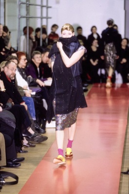 A Comme des Gar&ccedil;ons ink blue wool coat, 'Transformed Glamour' collection, Autumn-Winter 1999-2000 - 2