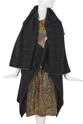 A Comme des Gar&ccedil;ons ink blue wool coat, 'Transformed Glamour' collection, Autumn-Winter 1999-2000 - 5