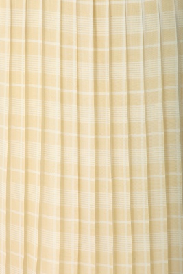 A Comme des Gar&ccedil;ons white and beige checked cotton ensemble, 1970s - 7