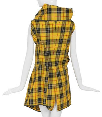 A Comme des Gar&ccedil;ons yellow tartan wool coat-dress, 'Transformed Glamour' collection, Autumn-Winter 1999-2000 - 4