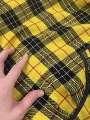 A Comme des Gar&ccedil;ons yellow tartan wool coat-dress, 'Transformed Glamour' collection, Autumn-Winter 1999-2000 - 9