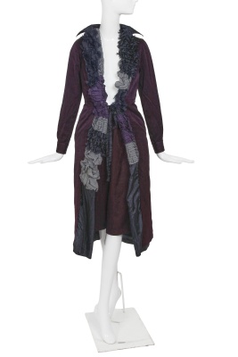 A Comme des Gar&ccedil;ons garment-dyed purple gabardine ensemble, 'Coercion' collection, Spring-Summer 2000 - 3