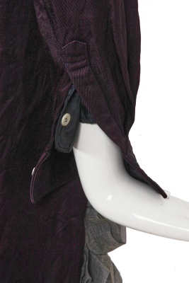 A Comme des Gar&ccedil;ons garment-dyed purple gabardine ensemble, 'Coercion' collection, Spring-Summer 2000 - 7