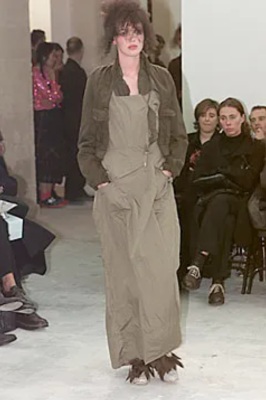 A Comme des Gar&ccedil;ons green silk-blend dress, 'Coercion' collection, Spring-Summer 2000 - 2