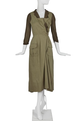 A Comme des Gar&ccedil;ons green silk-blend dress, 'Coercion' collection, Spring-Summer 2000 - 3