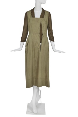 A Comme des Gar&ccedil;ons green silk-blend dress, 'Coercion' collection, Spring-Summer 2000 - 4