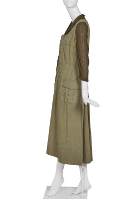A Comme des Gar&ccedil;ons green silk-blend dress, 'Coercion' collection, Spring-Summer 2000 - 5