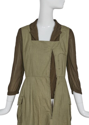 A Comme des Gar&ccedil;ons green silk-blend dress, 'Coercion' collection, Spring-Summer 2000 - 7