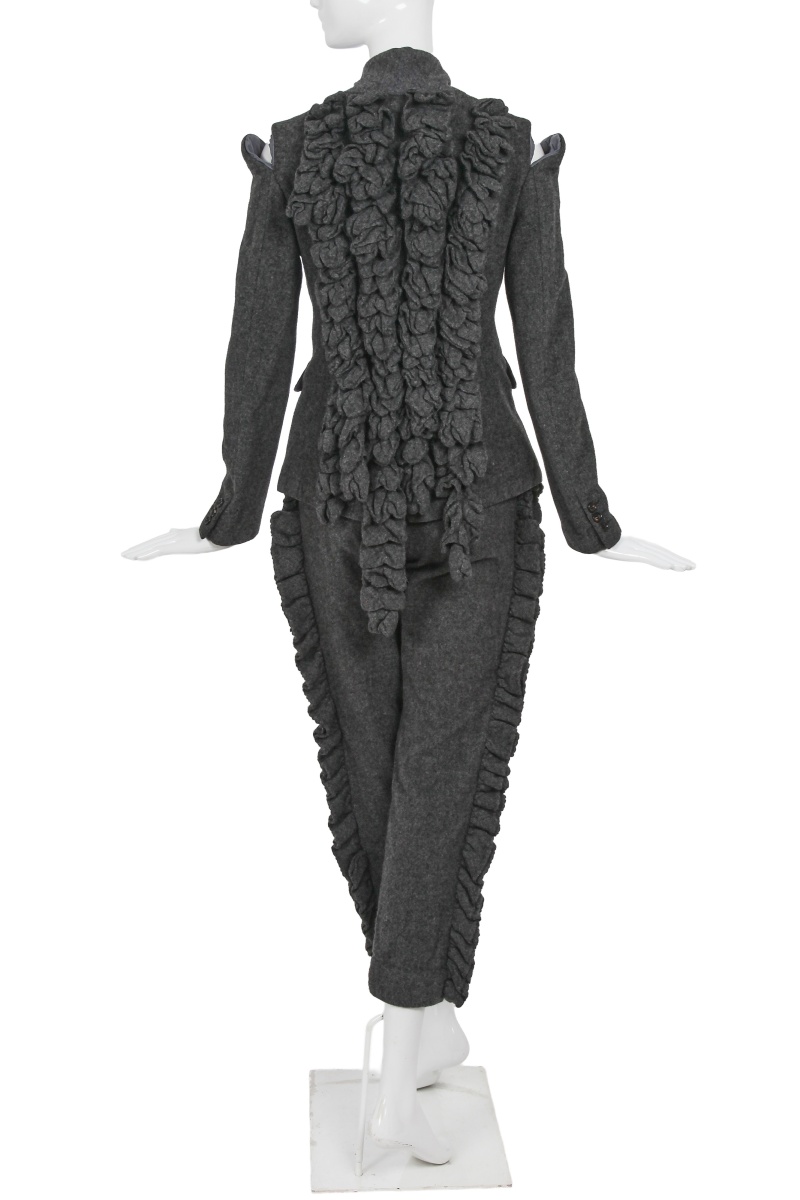 A Comme des Gar&ccedil;ons grey boiled wool suit, 'Hard and Forceful (Energy)' collection, Autumn-Winter 2000-01
