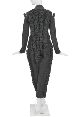 A Comme des Gar&ccedil;ons grey boiled wool suit, 'Hard and Forceful (Energy)' collection, Autumn-Winter 2000-01