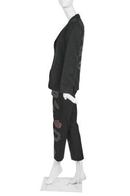 A Comme des Gar&ccedil;ons black gabardine suit, 'Hard and Forceful (Energy)' collection, Autumn-Winter 2000-01 - 3