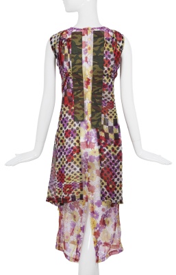 A Comme des Gar&ccedil;ons printed silk chiffon dress, 'Optical Shock (Volume)' collection, Spring-Summer 2001 - 5