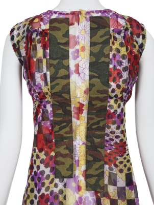 A Comme des Gar&ccedil;ons printed silk chiffon dress, 'Optical Shock (Volume)' collection, Spring-Summer 2001 - 6