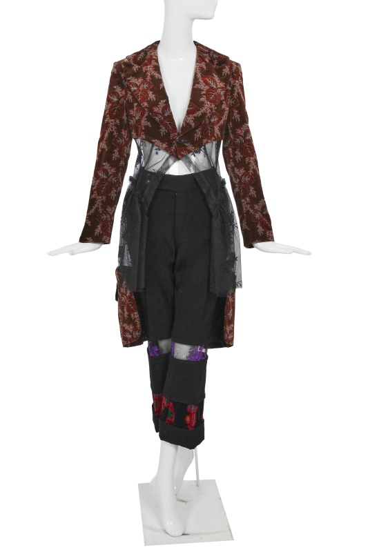 A Comme des Gar&ccedil;ons velvet, tulle and wool ensemble, 'Beyond Taboo' collection, Autumn-Winter 2001-02