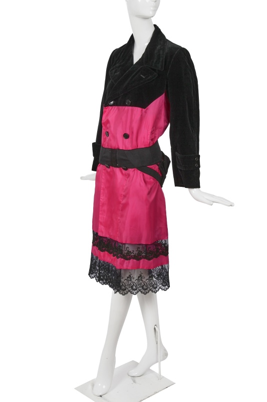 A Comme des Gar&ccedil;ons black and pink ensemble, 'Beyond Taboo' collection, Autumn-Winter 2001-02