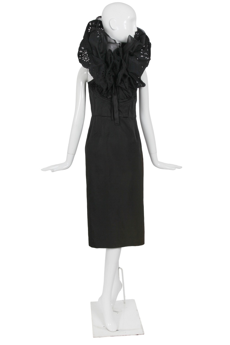 A Comme des Gar&ccedil;ons ruffled black dress, 'Ethnic Couture (White)' collection, Spring-Summer 2002